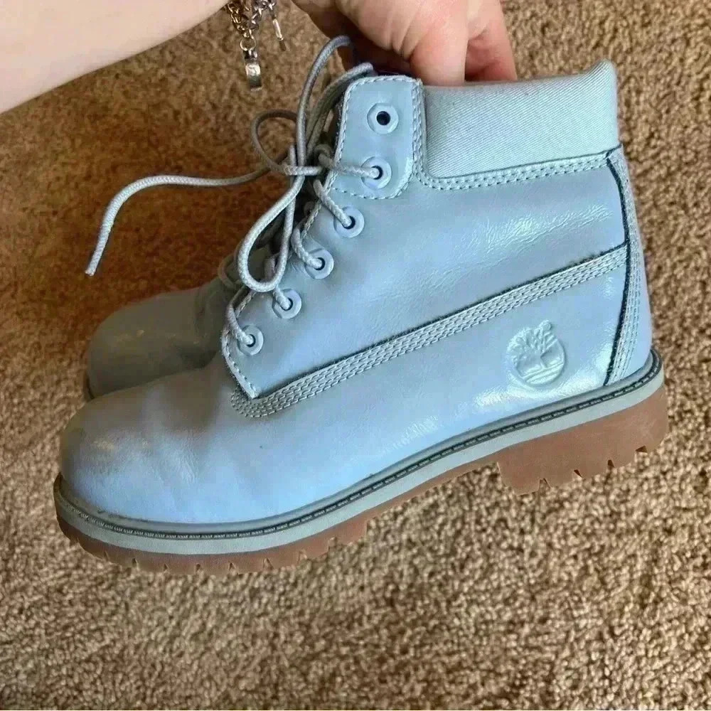 Timberland  Kids Blue  Waterproof Winter Boots Size 2.5